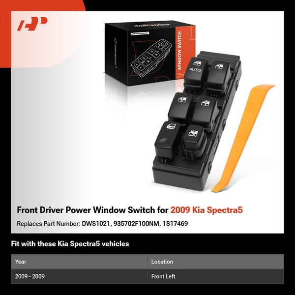 Front Driver Power Window Switch for 2009 Kia Spectra5