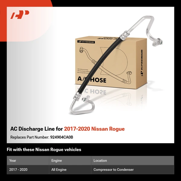 AC Discharge Line for 2017-2020 Nissan Rogue