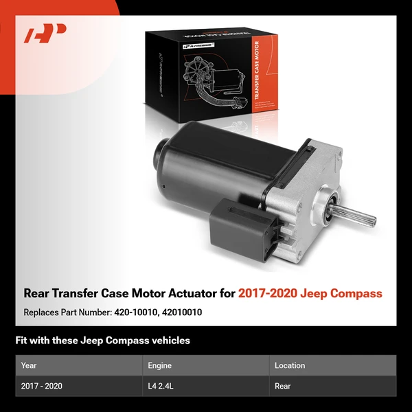 Rear Transfer Case Motor Actuator for 2017-2020 Jeep Compass