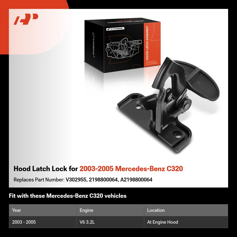 Hood Latch Lock for 2003-2005 Mercedes-Benz C320