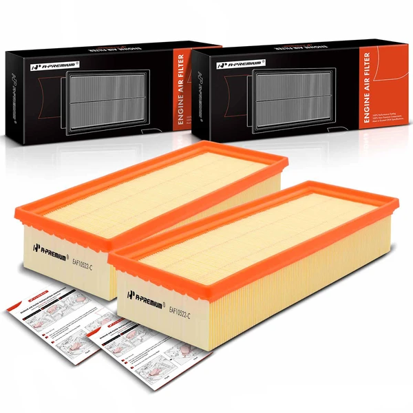 2 Pcs Engine Air Filter for 2010-2014 Audi A5