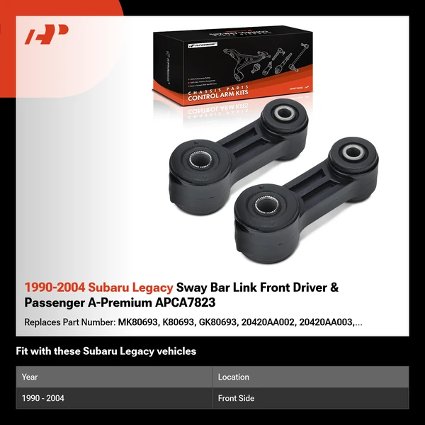 1990-2004 Subaru Legacy Sway Bar Link Front Driver & Passenger A-Premium APCA7823
