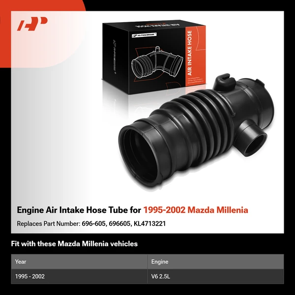 Engine Air Intake Hose Tube for 1995-2002 Mazda Millenia