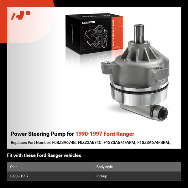 Power Steering Pump for 1990-1997 Ford Ranger