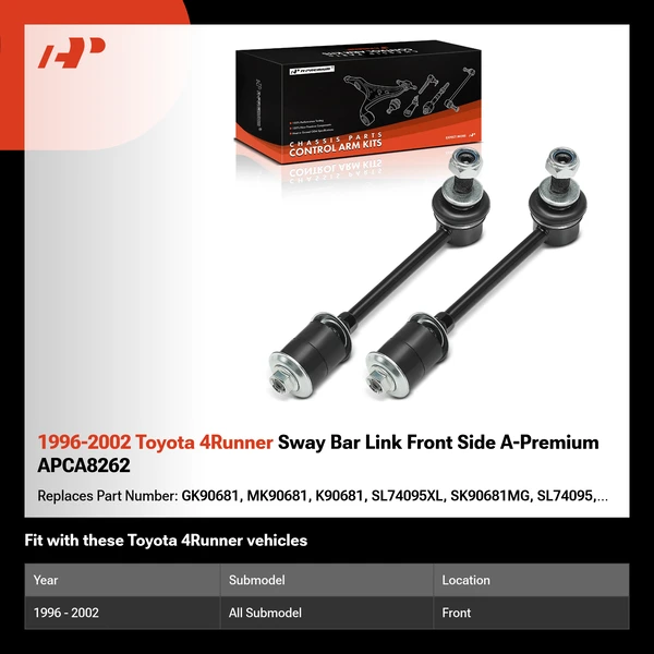 1996-2002 Toyota 4Runner Sway Bar Link Front Side A-Premium APCA8262