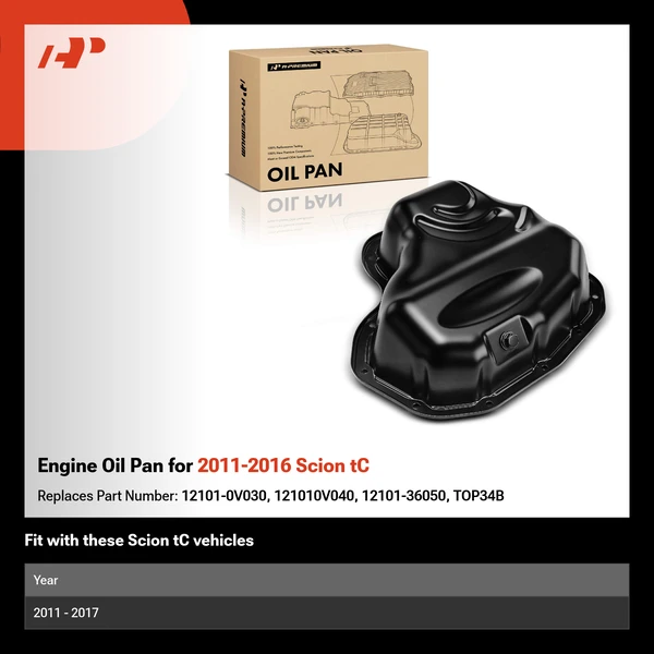Engine Oil Pan for 2011-2016 Scion tC