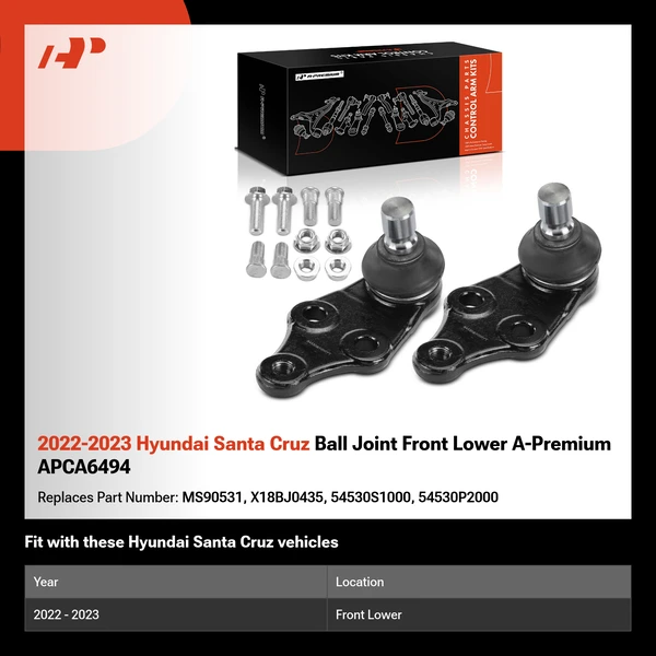 2022-2023 Hyundai Santa Cruz Ball Joint Front Lower A-Premium APCA6494
