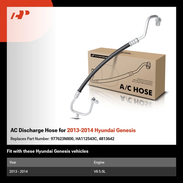 AC Discharge Hose for 2013-2014 Hyundai Genesis