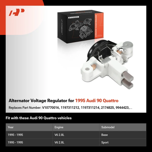 Alternator Voltage Regulator for 1995 Audi 90 Quattro