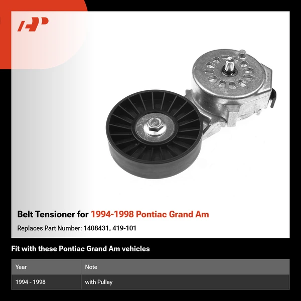 Belt Tensioner for 1994-1998 Pontiac Grand Am