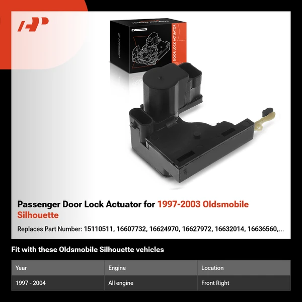 Passenger Door Lock Actuator for 1997-2003 Oldsmobile Silhouette