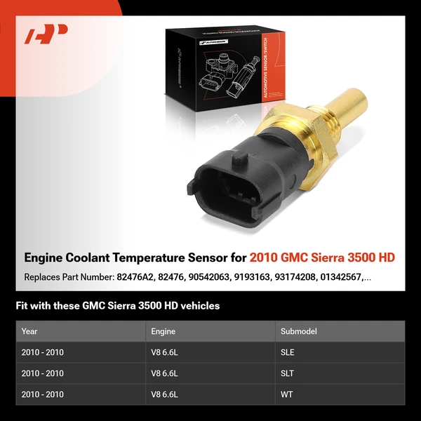 Engine Coolant Temperature Sensor for 2010 GMC Sierra 3500 HD