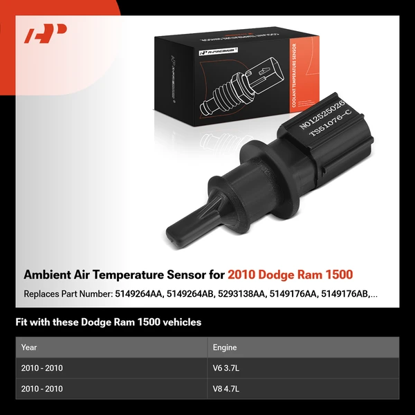 Ambient Air Temperature Sensor for 2010 Dodge Ram 1500