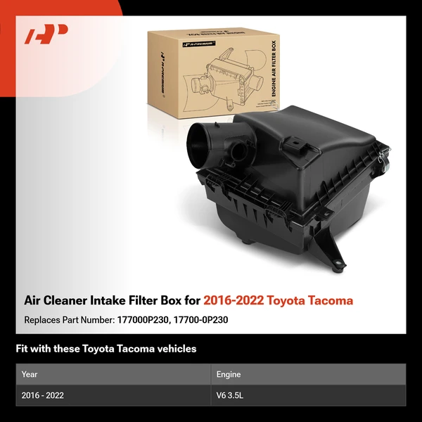 Air Cleaner Intake Filter Box for 2016-2022 Toyota Tacoma