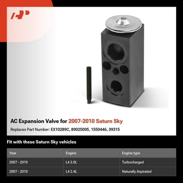 AC Expansion Valve for 2007-2010 Saturn Sky