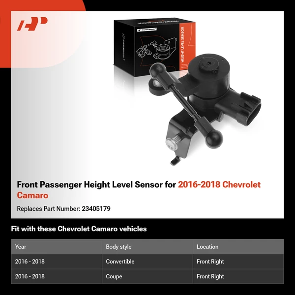 Front Passenger Height Level Sensor for 2016-2018 Chevrolet Camaro