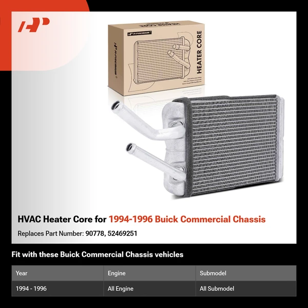 HVAC Heater Core for 1994-1996 Buick Commercial Chassis