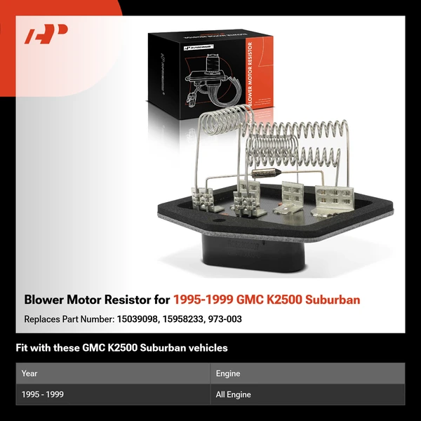 Blower Motor Resistor for 1995-1999 GMC K2500 Suburban
