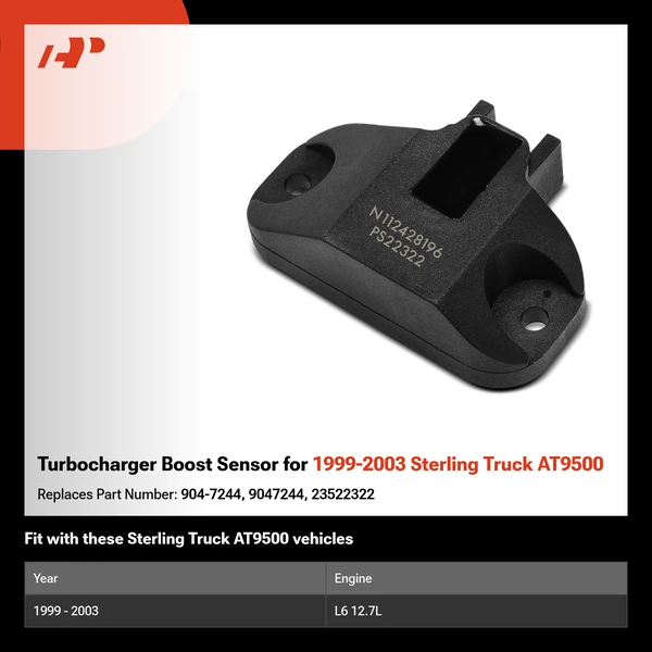 Turbocharger Boost Sensor for 1999-2003 Sterling Truck AT9500