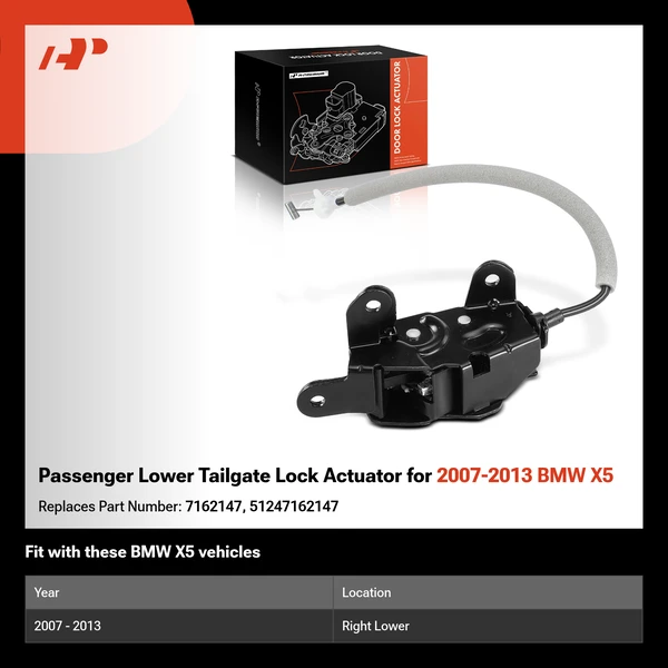 Passenger Lower Tailgate Lock Actuator for 2007-2013 BMW X5