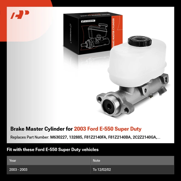 Brake Master Cylinder for 2003 Ford E-550 Super Duty