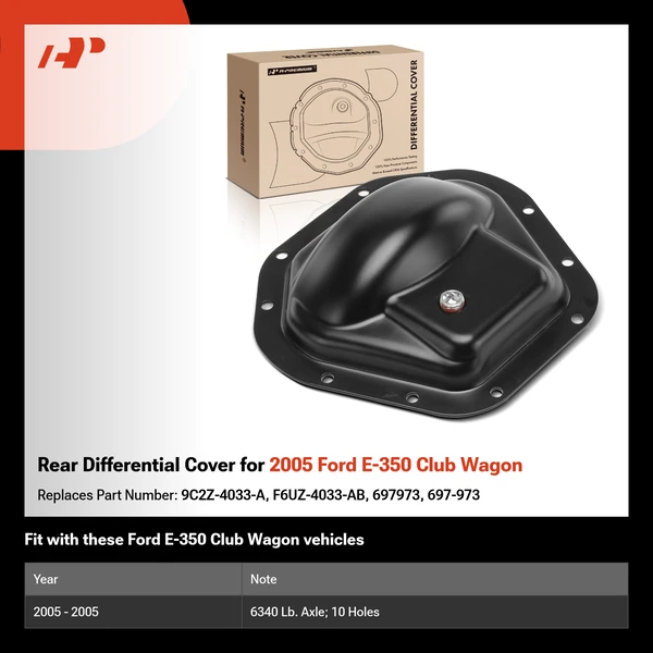 Rear Differential Cover for 2005 Ford E-350 Club Wagon