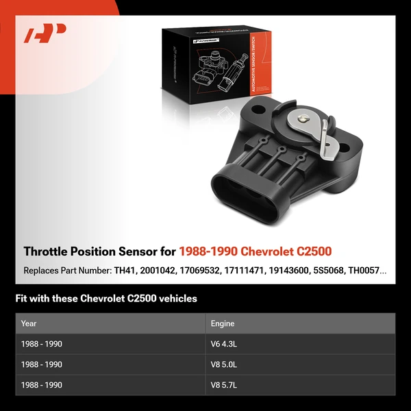 Throttle Position Sensor for 1988-1990 Chevrolet C2500