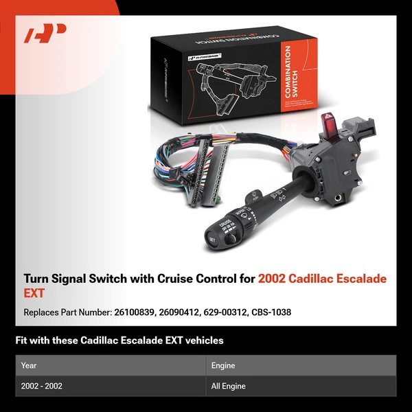 Turn Signal Switch with Cruise Control for 2002 Cadillac Escalade EXT