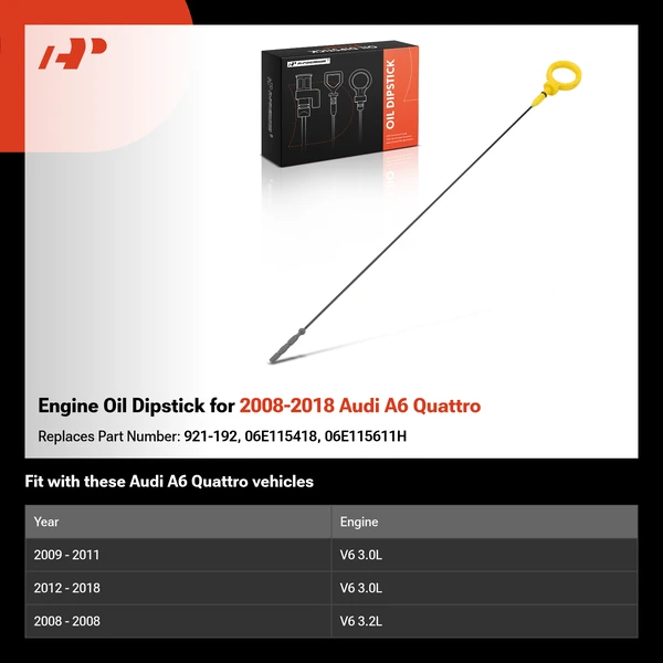 Engine Oil Dipstick for 2008-2018 Audi A6 Quattro