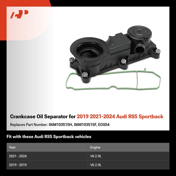 Crankcase Oil Separator for 2019 2021-2024 Audi RS5 Sportback