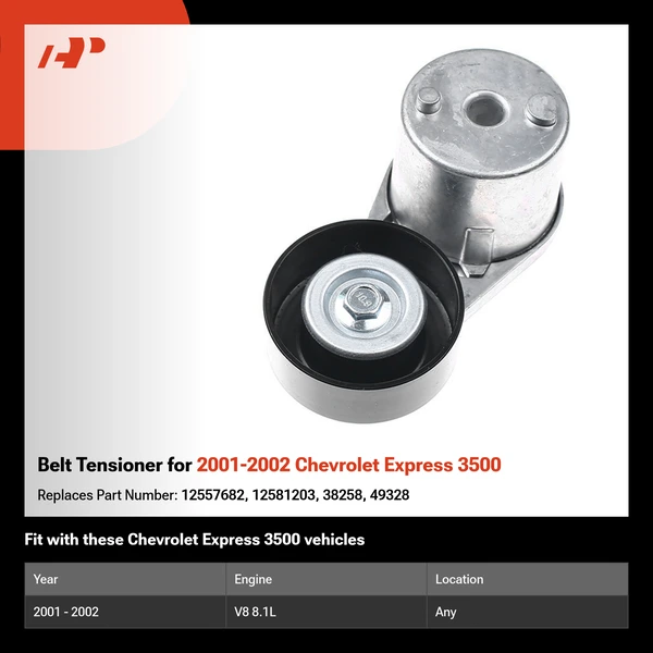 Belt Tensioner for 2001-2002 Chevrolet Express 3500