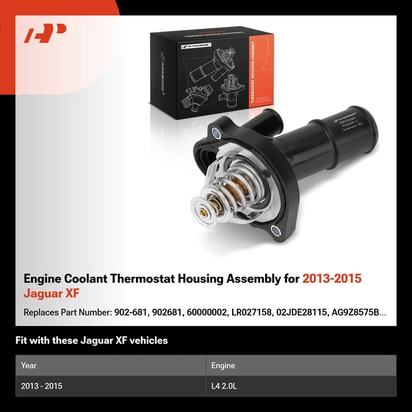 Engine Coolant Thermostat Housing Assembly for 2013-2015 Jaguar XF