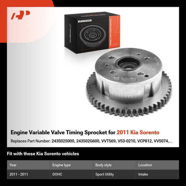 Engine Variable Valve Timing Sprocket for 2011 Kia Sorento