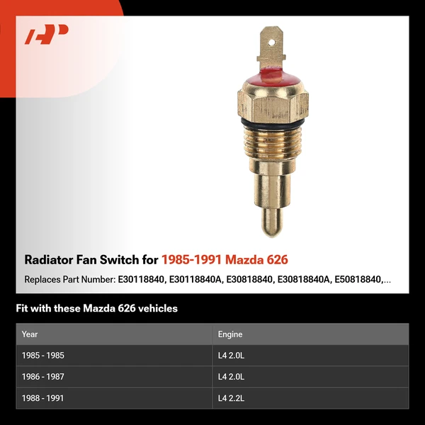 Radiator Fan Switch for 1985-1991 Mazda 626