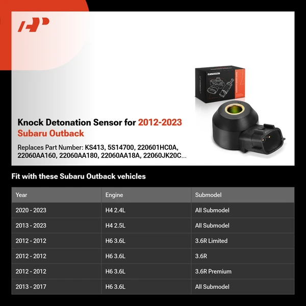Knock Detonation Sensor for 2012-2023 Subaru Outback