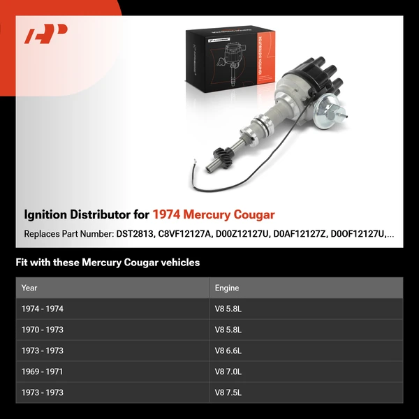 Ignition Distributor for 1974 Mercury Cougar