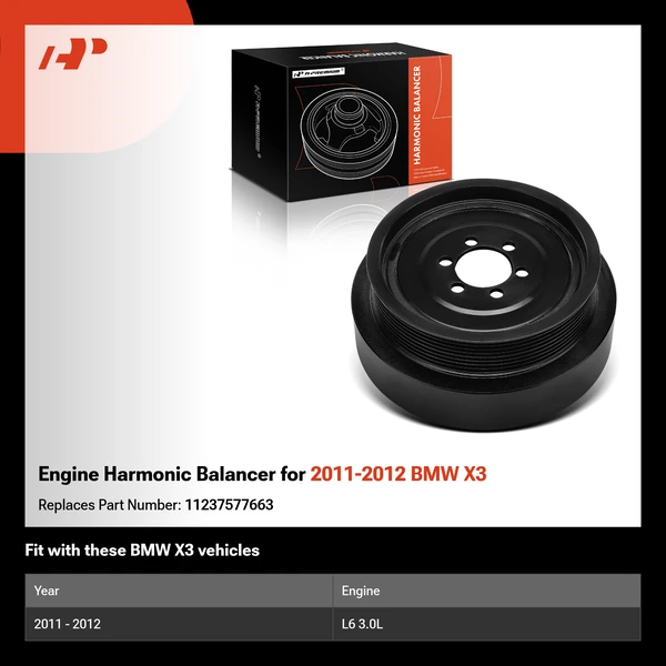 Engine Harmonic Balancer for 2011-2012 BMW X3