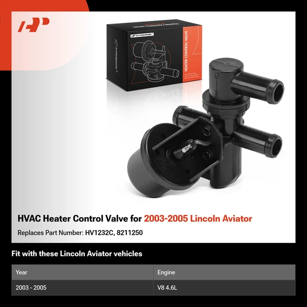 HVAC Heater Control Valve for 2003-2005 Lincoln Aviator