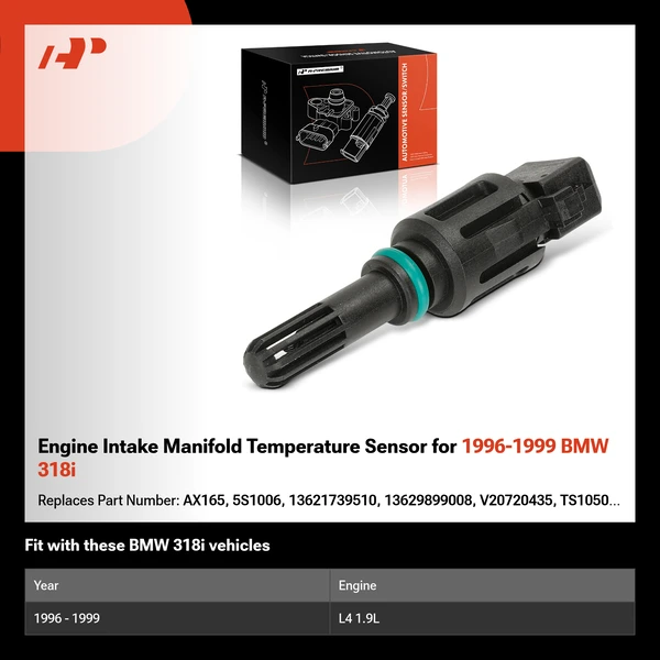 Engine Intake Manifold Temperature Sensor for 1996-1999 BMW 318i