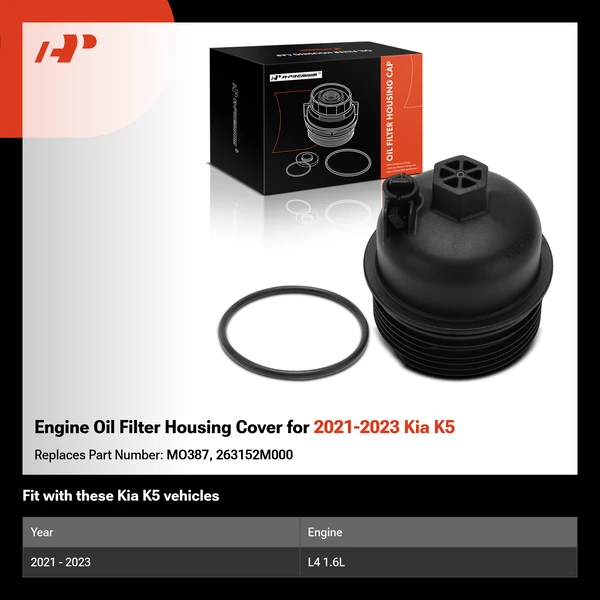 Engine Oil Filter Housing Cover for 2021-2023 Kia K5