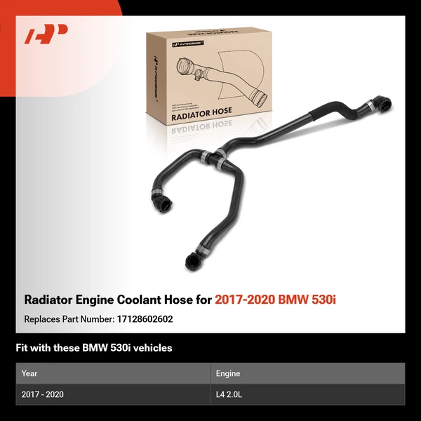 Radiator Engine Coolant Hose for 2017-2020 BMW 530i