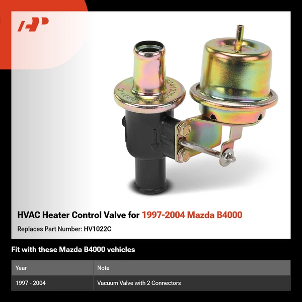 HVAC Heater Control Valve for 1997-2004 Mazda B4000