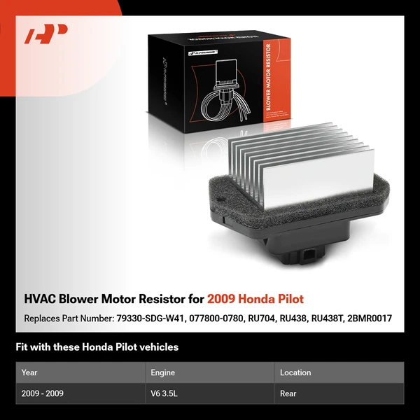 HVAC Blower Motor Resistor for 2009 Honda Pilot
