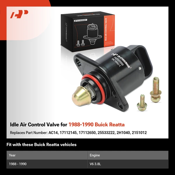 Idle Air Control Valve for 1988-1990 Buick Reatta