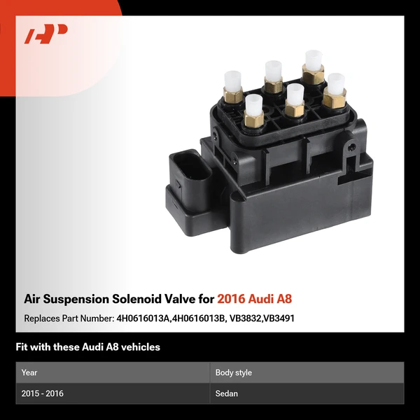Air Suspension Solenoid Valve for 2016 Audi A8
