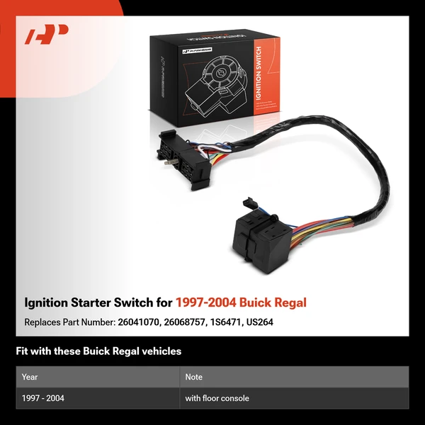 Ignition Starter Switch for 1997-2004 Buick Regal