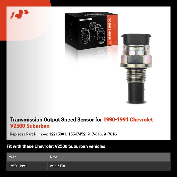 Transmission Output Speed Sensor for 1990-1991 Chevrolet V2500 Suburban