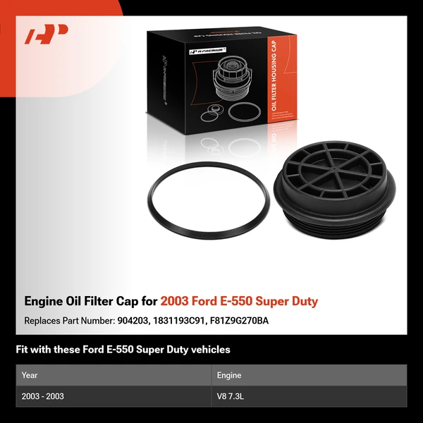 Engine Oil Filter Cap for 2003 Ford E-550 Super Duty