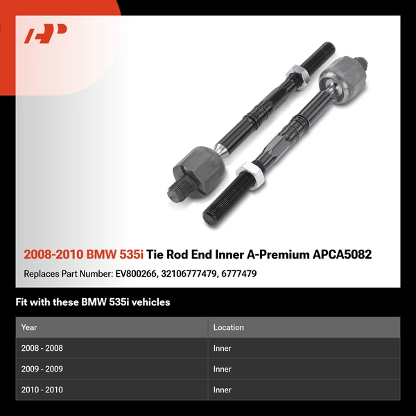 2008-2010 BMW 535i Tie Rod End Inner A-Premium APCA5082