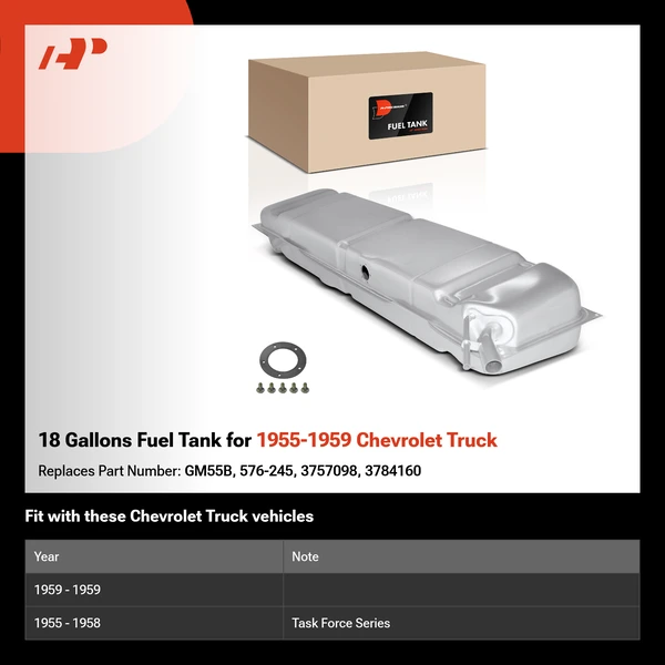 18 Gallons Fuel Tank for 1955-1959 Chevrolet Truck